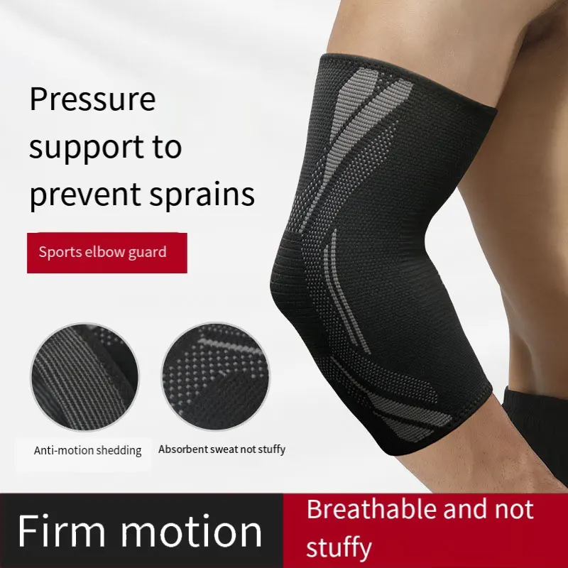 Knitted Elbow Pads Joint Protection Fitness Warmth Sports Non-slip Breathable Perspiration Arm Guards - Image 3